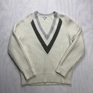 Reiss Miley Wool Blend Womens Size Medium V Neck Knit Sweater